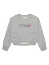 Marni Logo-print Sweatshirt In Grey