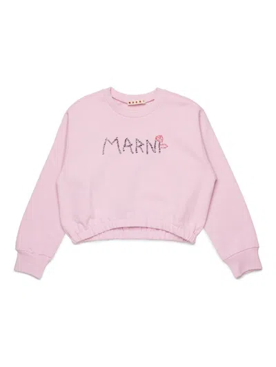 MARNI LOGO-PRINT SWEATSHIRT