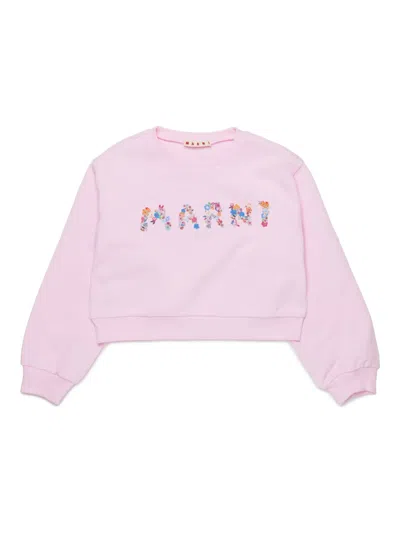 MARNI LOGO-PRINT SWEATSHIRT