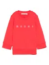 Marni Logo-print Sweatshirt In Red
