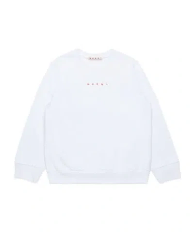 Marni Logo-print Sweatshirt In White
