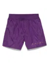 Marni Logo-print Swim Shorts In Purple