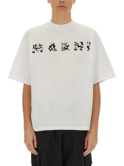 MARNI MARNI LOGO PRINT T SHIRT