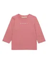 Marni Logo-print T-shirt In Pink
