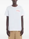 Marni Logo Patch Crewneck T-shirt In White