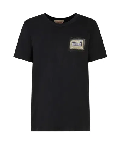 MARNI MARNI SMALL MARNI COLLAGE PRINT T-SHIRT