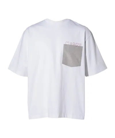 MARNI MARNI LOGO PRINTED CREWNECK T-SHIRT