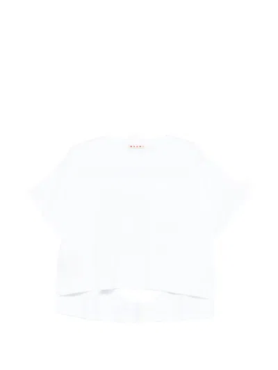 Marni Logo-print T-shirt In White
