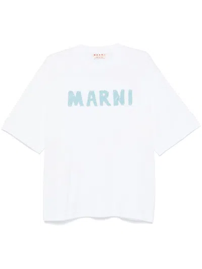 Marni Logo-print T-shirt In White