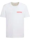 Marni Logo Patch Crewneck T-shirt In White