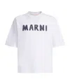 Marni White Logo T-shirt In White