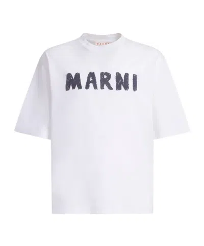 MARNI MARNI LOGO PRINTED CREWNECK T-SHIRT