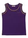 Marni Logo-print Tank Top In Purple