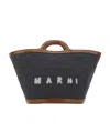 Marni Logo-print Tote Bag In Black