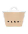 Marni Logo-print Tote Bag In Nude