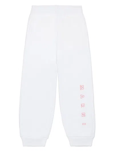 MARNI LOGO-PRINT TRACK PANTS