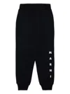 Marni Black Trousers For Kids With Logo In Black