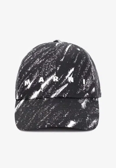 MARNI LOGO PRINTED BASEBALL CAP