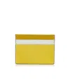 Marni Logo Printed Cardholder In Yellow
