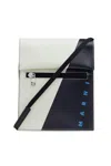 Marni Logo-printed Colour-block Shoulder Bag In Multicolour