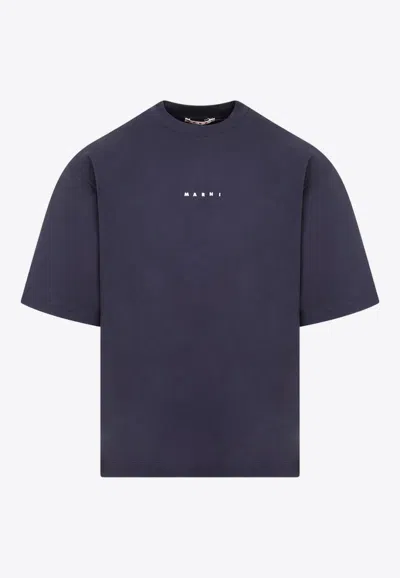 MARNI LOGO-PRINTED CREWNECK T-SHIRT