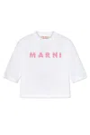 MARNI MARNI LOGO PRINTED CROPPED T