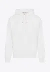 Marni Blue Hoodie With Logo On Chest For Men In White