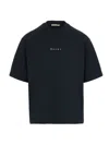 Marni Crew Neck Short Sleeves In Black