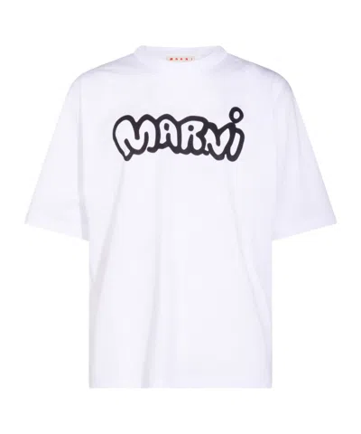 Marni T-shirt With Print In Animal Print