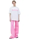 Marni T-shirt Mit Logo-print In White