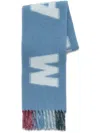 Marni Scarf With Maxi Logo In 蓝色