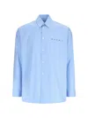Marni Logo Shirt In Blue