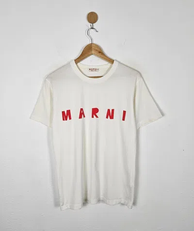 Pre-owned Marni Logo Shirt In White