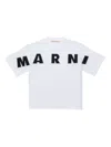 Marni Kids Logo Embroidered Crewneck T-shirt In White