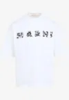 Marni Pop Fields Logo Graphic T-shirt In White