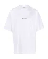Marni White Cotton T-shirt With Logo Print In White