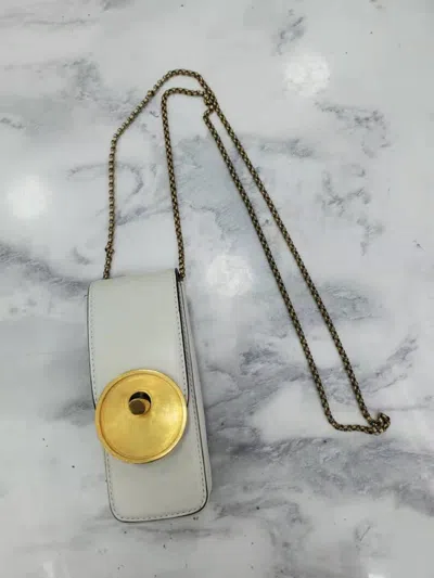 Marni Logo Small Shoulder Bag In Gray