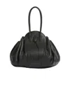 Marni Logo Stamped Tulipea Large Handbag In Black