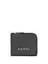 Marni Zip Around Wallet Black In 黑色
