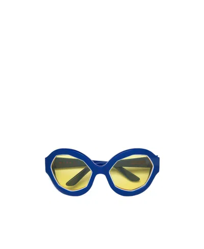 Marni Logo Sunglasses In Blue