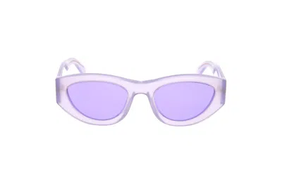 Marni Logo Sunglasses In Purple