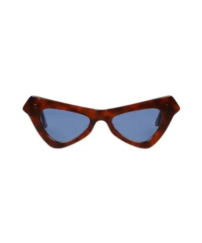 Marni Logo Sunglasses In Brown