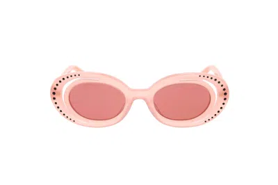 Marni Logo Sunglasses In Pink