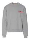 Marni Cotton Jersey Sweatshirt In Gris