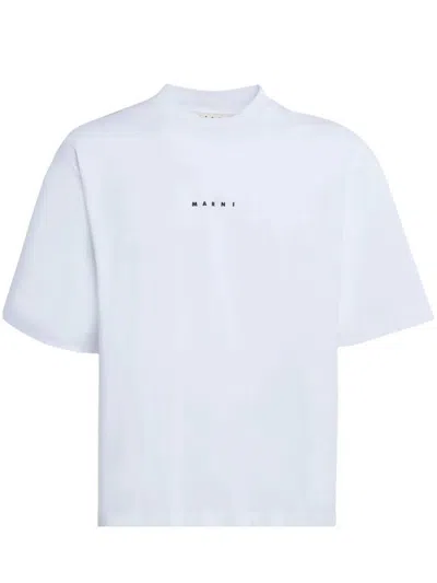 Marni Logo T-shirt In White