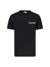Marni Mens Black Embroidered Logo-patch Crewneck Cotton-jersey T-shirt In Black