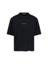 Marni Crew Neck Short Sleeves In Black