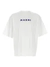 Marni Wordmark Tee In Blanco