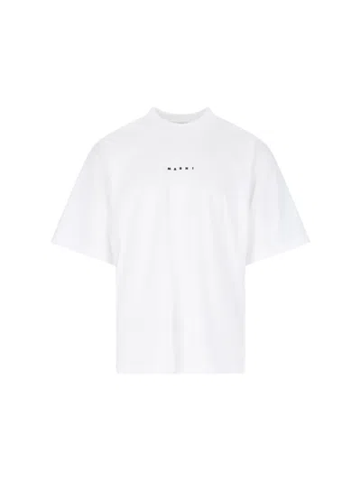 MARNI MARNI LOGO T-SHIRT – WHITE