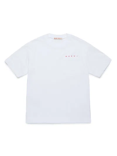 Marni T-shirt Kids In White